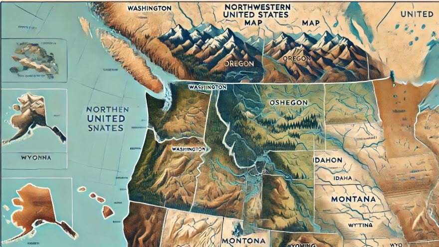 North West United States Map